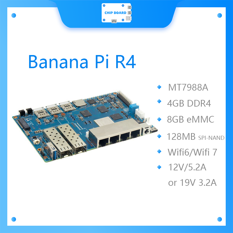 Bananapi Bpi R4 Wifi 7 - Banana Pi BPI R4 Wifi 7-bord