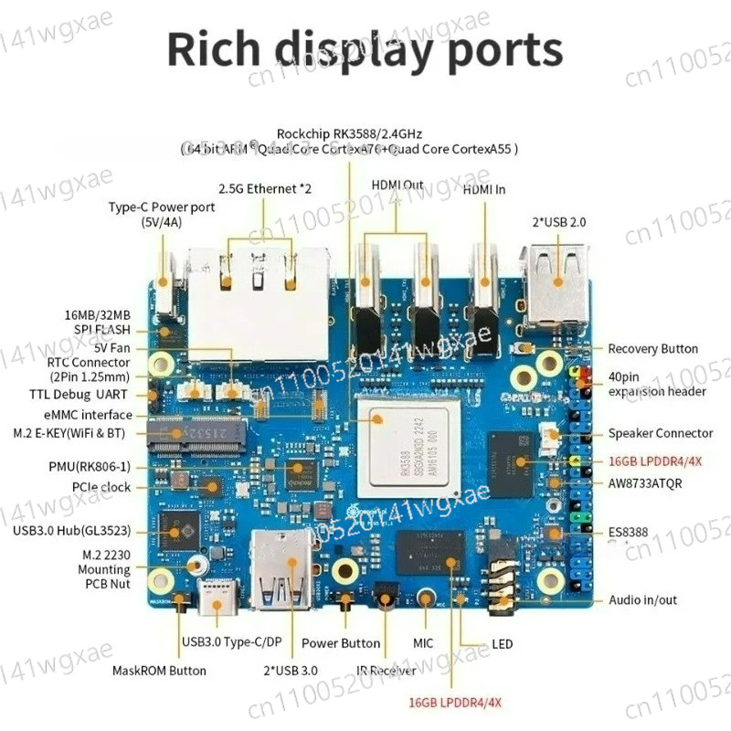 Orange Pi 5 Plus 32GB RAM RK35 - Orange Pi 5 Plus 32Gb recensie en prijs