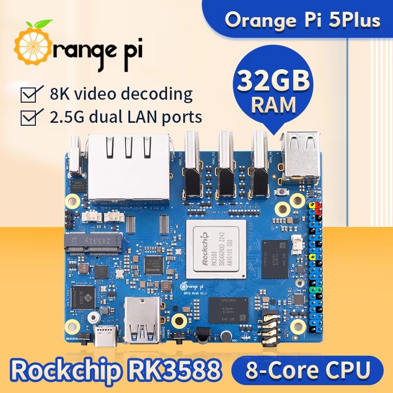 DroMaRockchip Single Board RK3 - Orange Pi 5 Plus 32Gb recensie en prijs